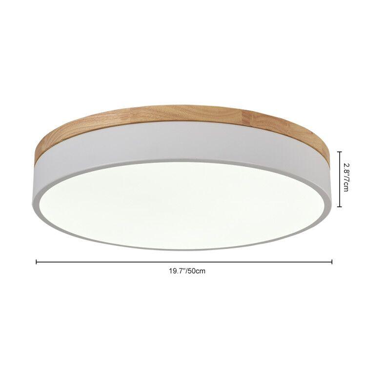 TrommelGlow LED-Deckenleuchte | Moderne dimmbare Deckenlampe mit mattem Glas, integrierter LED