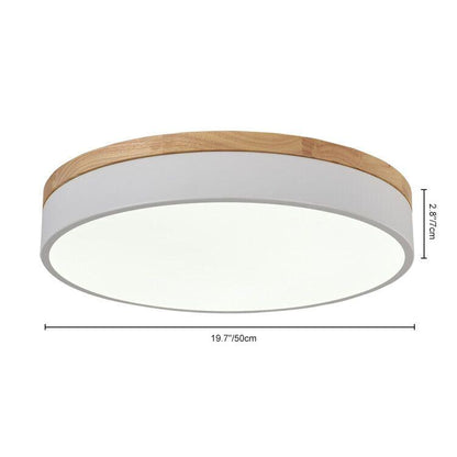 TrommelGlow LED-Deckenleuchte | Moderne dimmbare Deckenlampe mit mattem Glas, integrierter LED