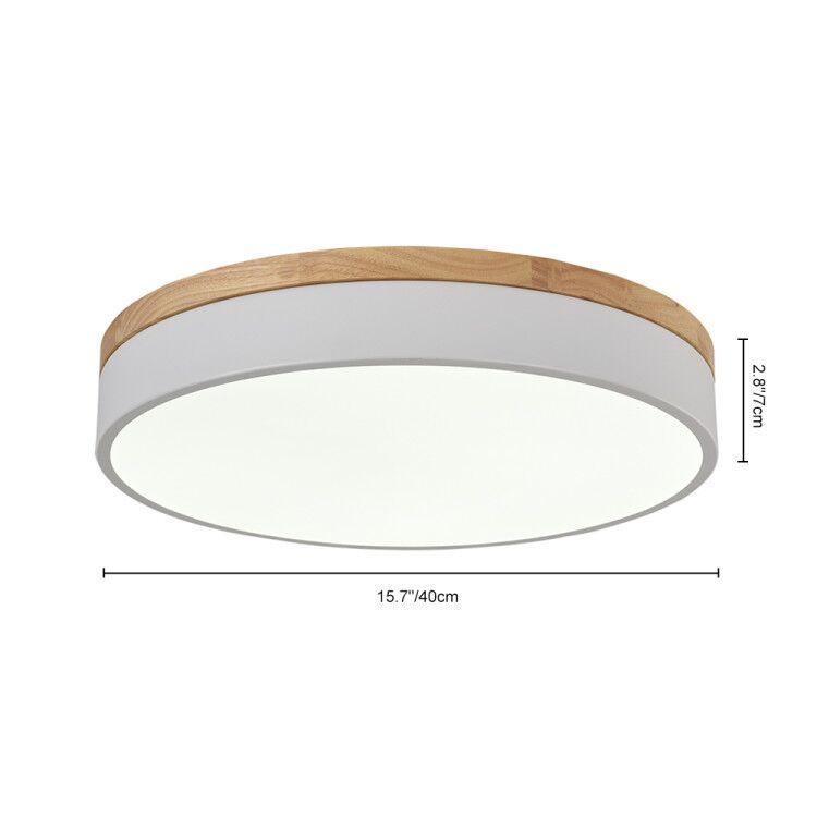 TrommelGlow LED-Deckenleuchte | Moderne dimmbare Deckenlampe mit mattem Glas, integrierter LED