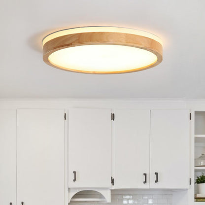 ScandiWood | Dimmbares Skandinavische LED - Flush-Mount