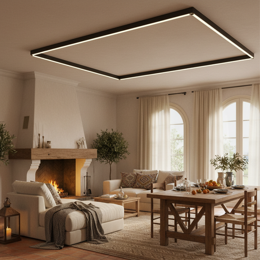 LineaLux | LED-Deckenleuchte – Dimmbares Lineares Design aus Metall & Acryl in Weiß, Schwarz, Naturholz & Walnuss22