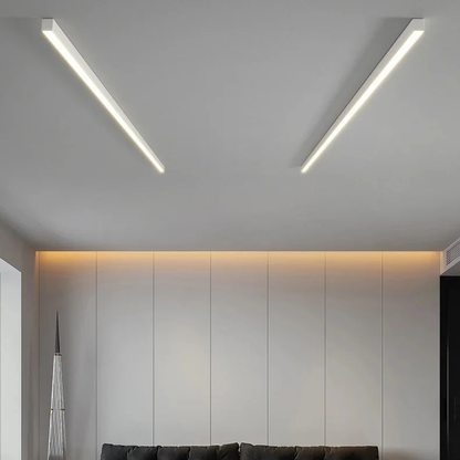 LineaLux | LED-Deckenleuchte – Dimmbares Lineares Design aus Metall & Acryl