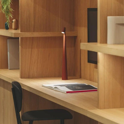 AuroraTouch | LED-Tischlampe – Kabellose Nordic Minimalistische Touch-Lampe mit 3-Stufen-Dimmung für Wohnzimmer, Schlafzimmer & Büro, Akku bis 10h