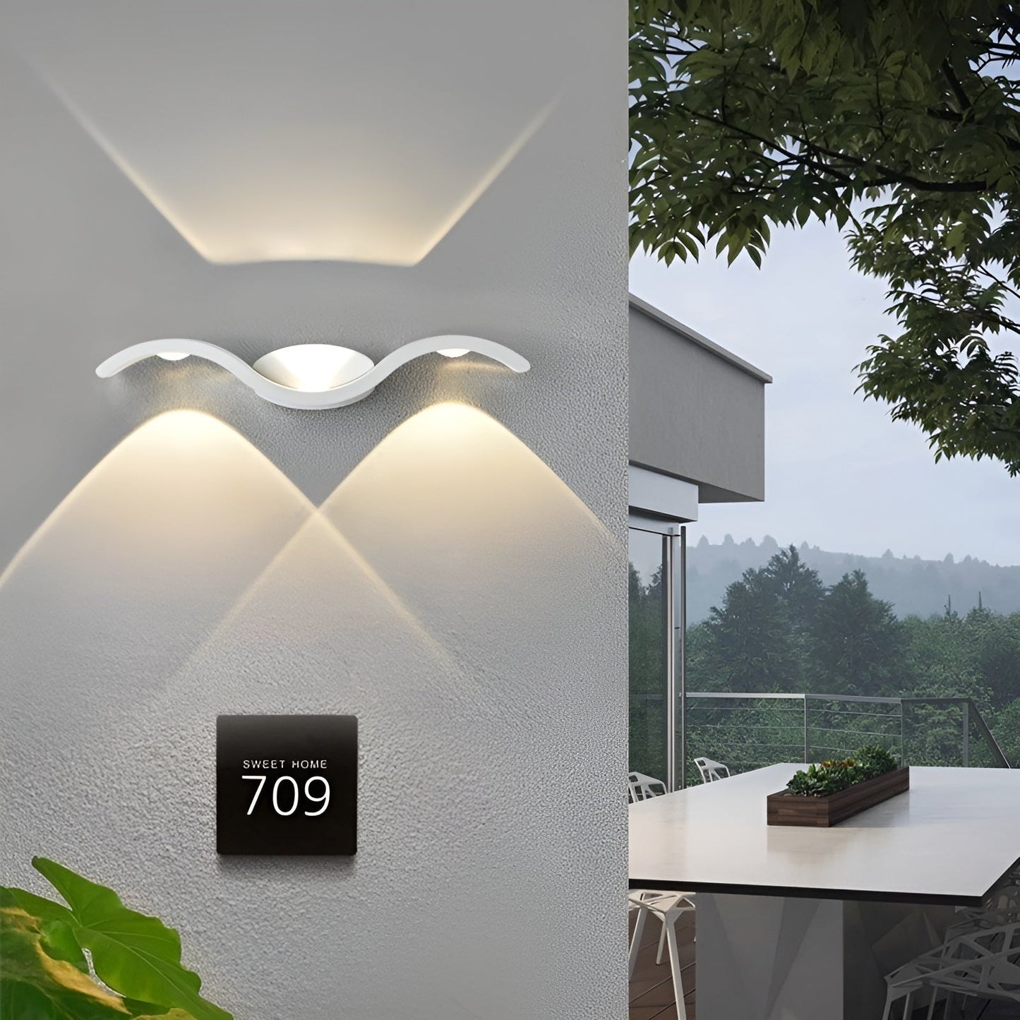 LumiGarde | Stilvolle & Wasserdichte LED-Wandleuchte für Innen & Außen