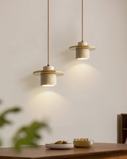 LumaStone | Die minimalistische Pendelleuchte aus Naturstein und Holz