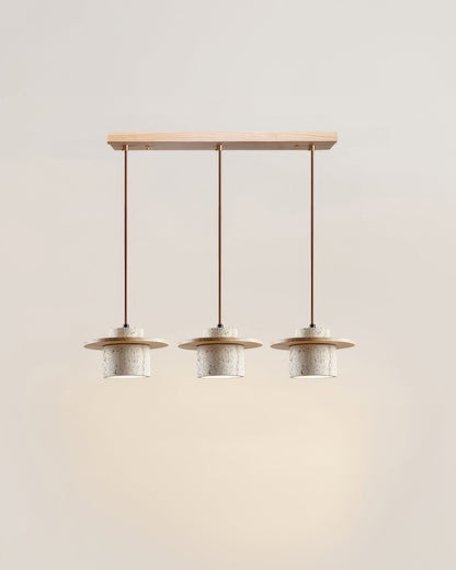 LumaStone | Die minimalistische Pendelleuchte aus Naturstein und Holz