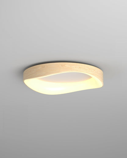 NordLuma | Skandinavische Eleganz Holzmaserung Deckenleuchte