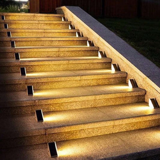 TreppenLicht Eco | Nachhaltige Solarstufenlichter mit wetterfestem Design - 8er/16er/24er Pack