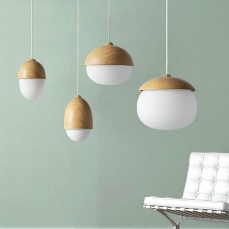 LumiEiche | Magische Pendelleuchte aus Holz und Glas