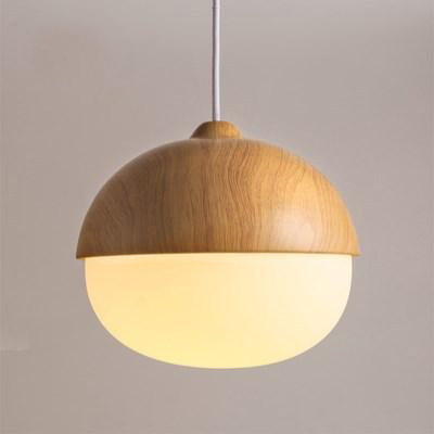 LumiEiche | Magische Pendelleuchte aus Holz und Glas