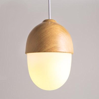 LumiEiche | Magische Pendelleuchte aus Holz und Glas