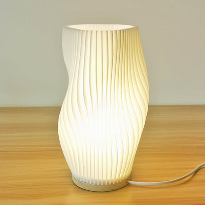Étoile Lumière – Elegante 3D-Tischlampe in französischem Creme