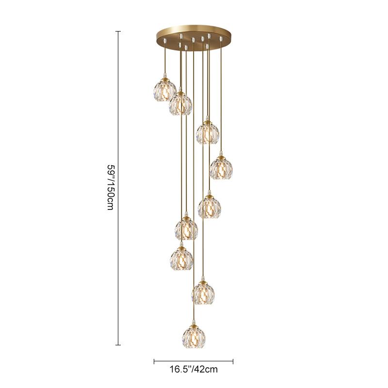 SpiraLume | Kuppel-Cluster-Pendelleuchte