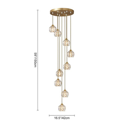 SpiraLume | Kuppel-Cluster-Pendelleuchte