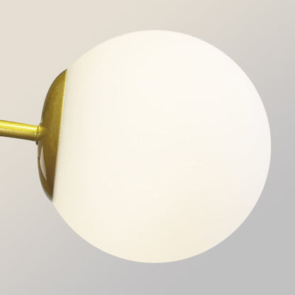 AstroBranch | 6-flammiger Sputnik-Kronleuchter – Glas & Messing-Finish, modernes Design, UL/CE