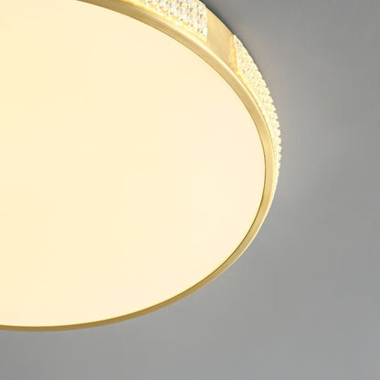 AcrylGold | LED-Deckenleuchte – Flaches Design mit Acrylschirm & luxuriösem Gold-Finish, UL/CE