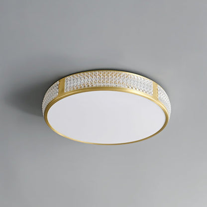 AcrylGold | LED-Deckenleuchte – Flaches Design mit Acrylschirm & luxuriösem Gold-Finish, UL/CE