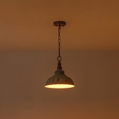 Antikblaue Dome | Pendelleuchte – Industrieller Charme mit Patina-Finish