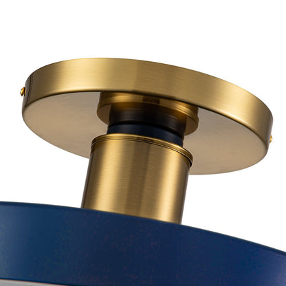 AquaDrum | LED-Deckenleuchte – Nordisches Semi-Flush Drum-Design