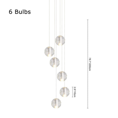 LumoGlobe | Kristallkugel Cluster Pendelleuchte