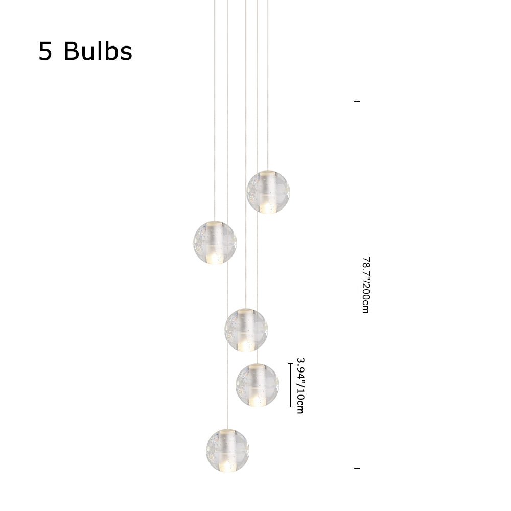 LumoGlobe | Kristallkugel Cluster Pendelleuchte