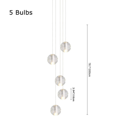 LumoGlobe | Kristallkugel Cluster Pendelleuchte