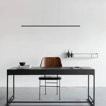 SkyLine DimLine | Dimmbares LED-Hängeprofil in Schwarz mit Fernbedienung – Höhenverstellbare Pendelleuchte