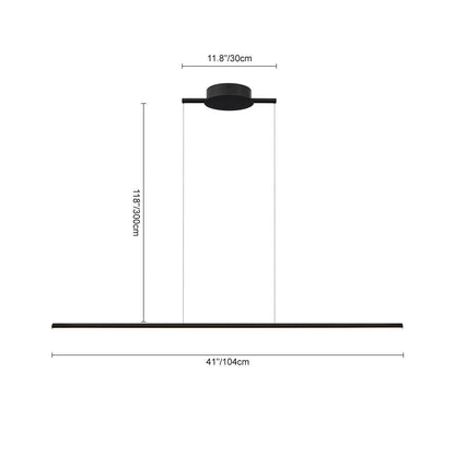 SkyLine DimLine | Dimmbares LED-Hängeprofil in Schwarz mit Fernbedienung – Höhenverstellbare Pendelleuchte