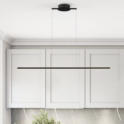 SkyLine DimLine | Dimmbares LED-Hängeprofil in Schwarz mit Fernbedienung – Höhenverstellbare Pendelleuchte