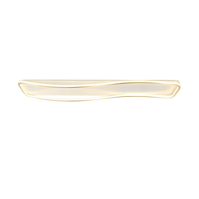 WaveRect | LED-Deckenleuchte – Rechteckige Wellenform, Warmweiß 3000K, modernes Design, UL/CE