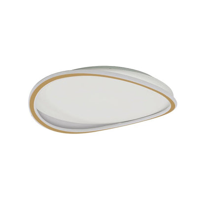 GeoLuma | LED-Deckenleuchte – Stilvolle runde Wohnzimmerlampe, Warmweiß 50W, Metall & Acryl, Ø40cm, UL/CE
