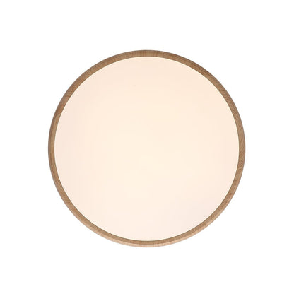 GlanzHolz | LED-Deckenleuchte – Runde Minimalistische Lampe mit Holzfurnier & Acrylabdeckung
