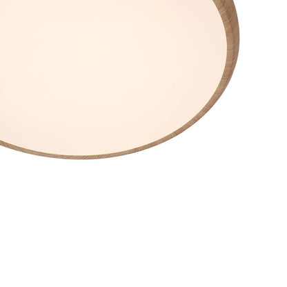 GlanzHolz | LED-Deckenleuchte – Runde Minimalistische Lampe mit Holzfurnier & Acrylabdeckung