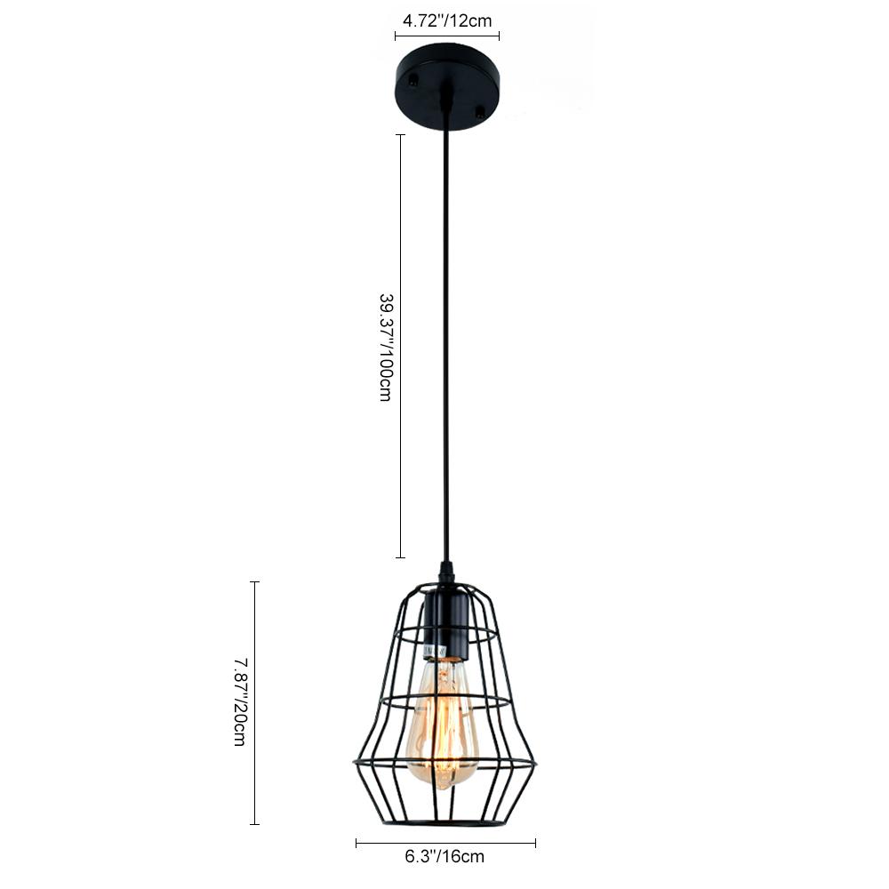 RustikCage | Industrielle Vintage Käfig-Pendelleuchte