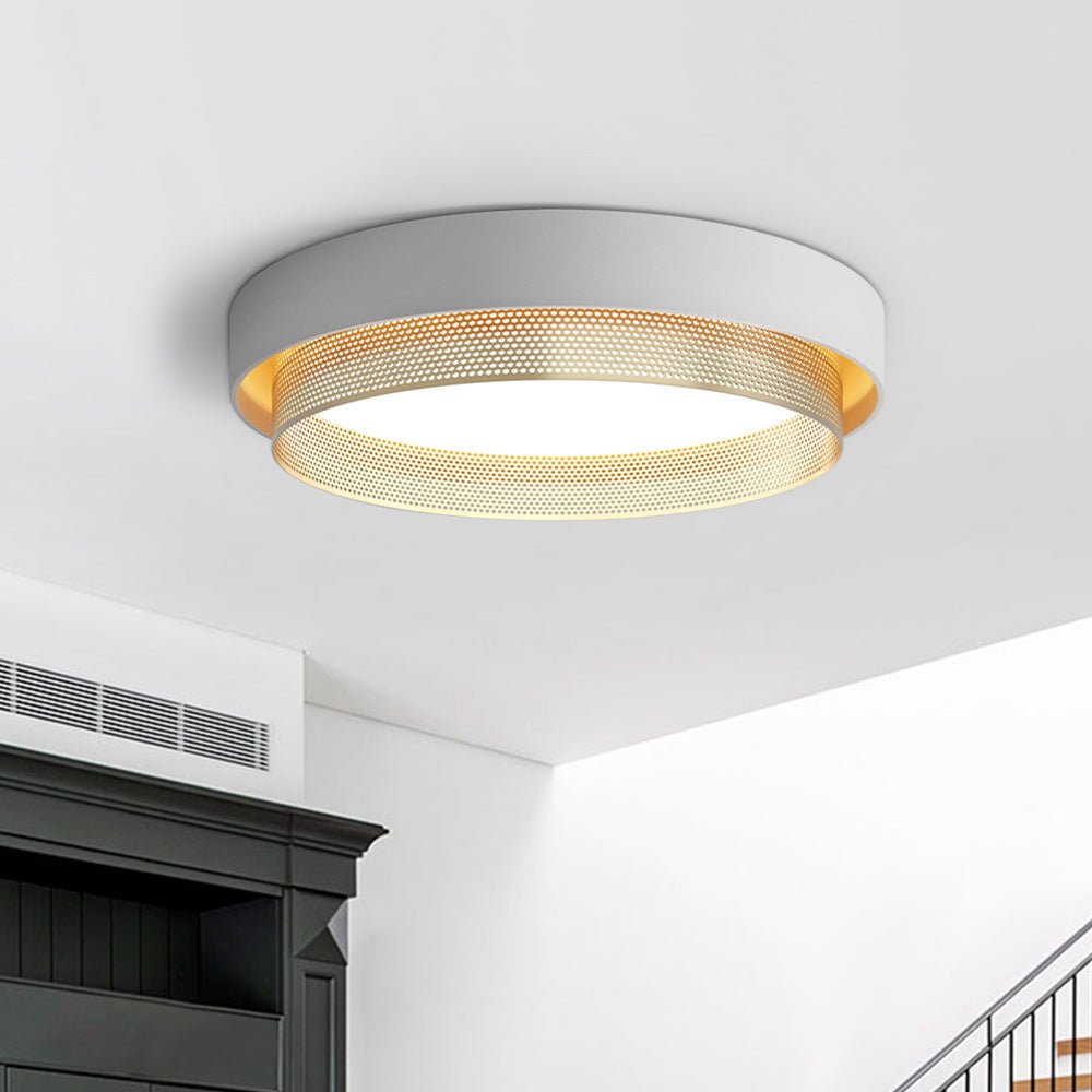 HaloVoid | Moderne LED-Deckenlampe – Runde Hohlform, Warmweiß/Kaltweiß 3000K/6000K, 30W, Ø50cm, CE-zertifiziert