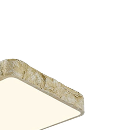 NordFelsen | LED-Deckenleuchte – Quadratisch im Stein-Fels-Design, Wabi-Sabi Stil