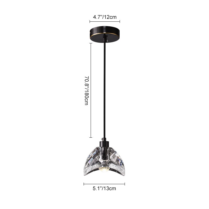 NordGlobe | LED-Pendelleuchte – Nordic Modern Glaslampe mit schwarzem Finish, Ø13cm, 3000K, UL/CE