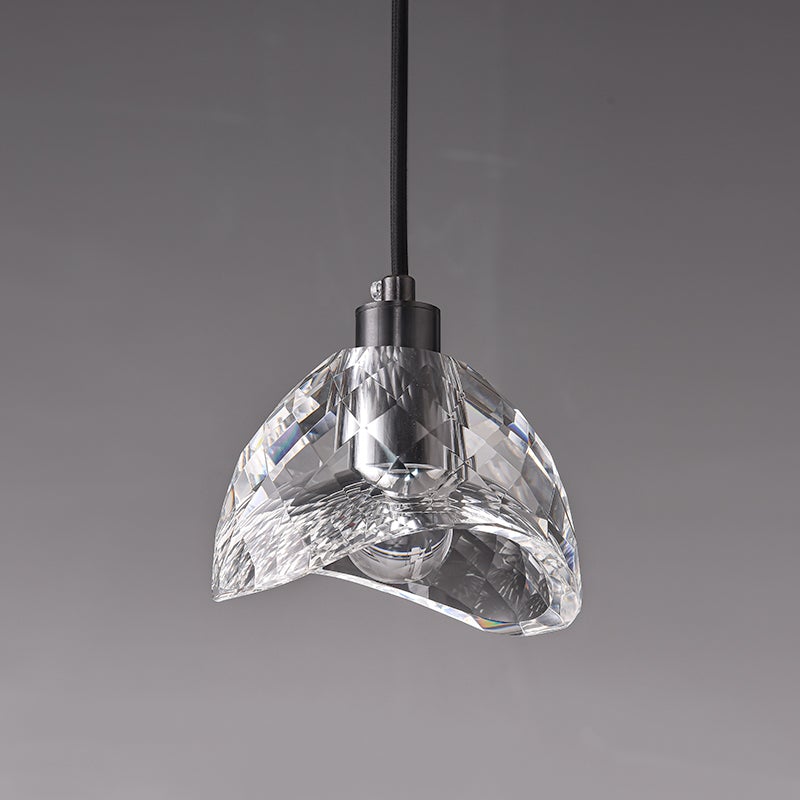 NordGlobe | LED-Pendelleuchte – Nordic Modern Glaslampe mit schwarzem Finish, Ø13cm, 3000K, UL/CE