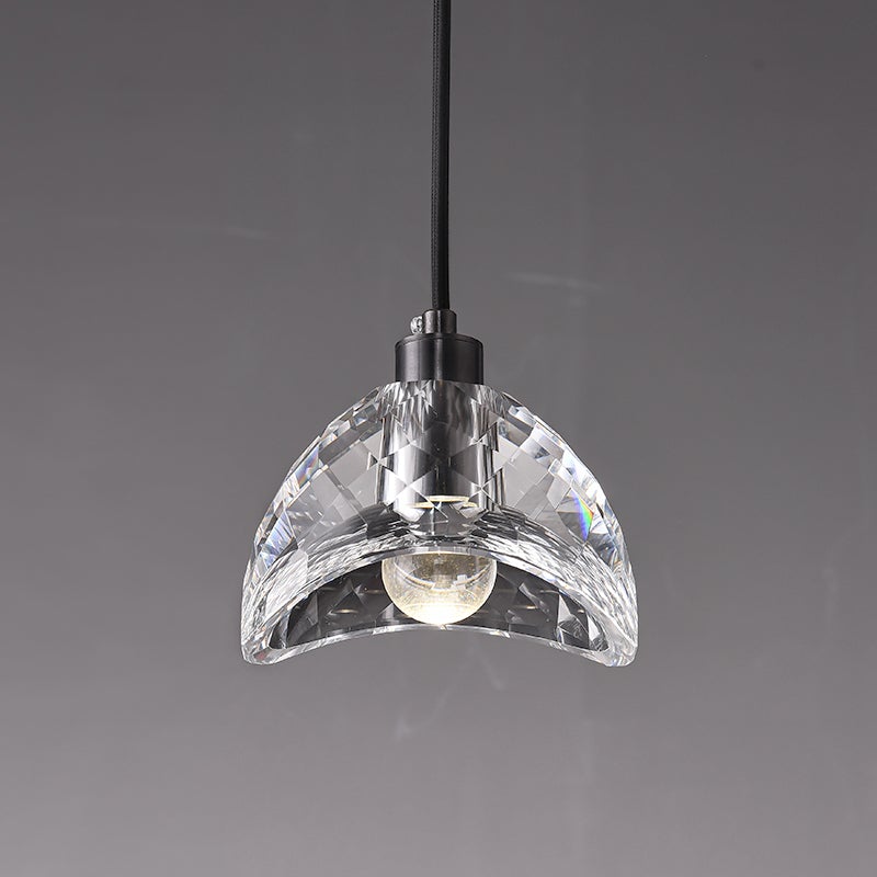 NordGlobe | LED-Pendelleuchte – Nordic Modern Glaslampe mit schwarzem Finish, Ø13cm, 3000K, UL/CE