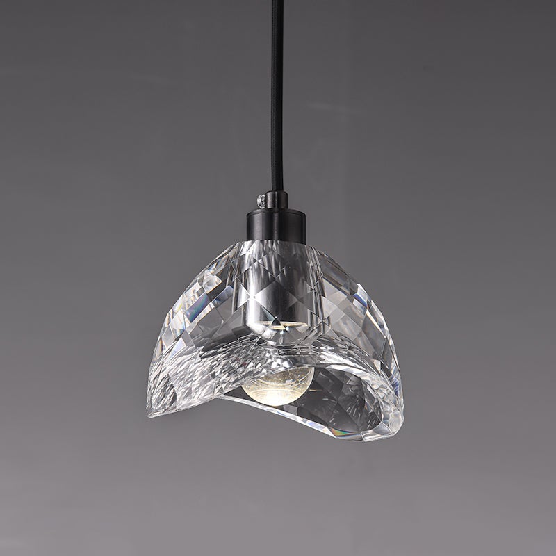 NordGlobe | LED-Pendelleuchte – Nordic Modern Glaslampe mit schwarzem Finish, Ø13cm, 3000K, UL/CE