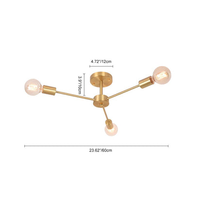 StellaSputnik | Mid-Century 3-Licht Kronleuchter
