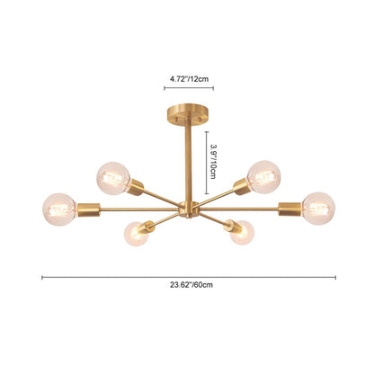 StellaSputnik | Mid-Century 3-Licht Kronleuchter