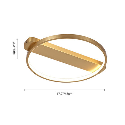 HollowHalo | LED-Deckenleuchte – Rundes hohles Design, Gold/Schwarz-Finish, 32W, 3000K–6000K, UL/CE