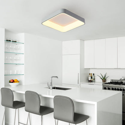NordicSquare | LED-Deckenleuchte – Flache quadratische Lampe mit Acrylschirm