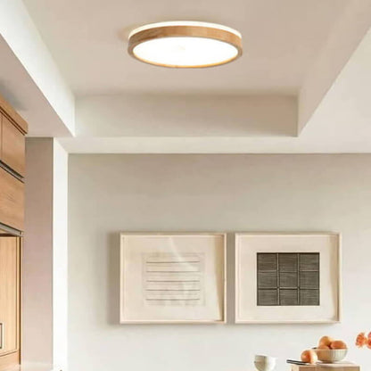 ScandiWood | Dimmbares Skandinavische LED - Flush-Mount