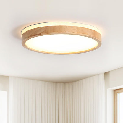 ScandiWood | Dimmbares Skandinavische LED - Flush-Mount