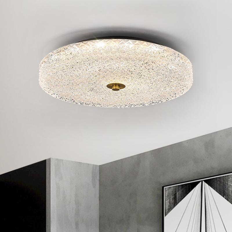 StarryGlaze | LED-Deckenleuchte – Funkelndes Glasdesign, rund, UL/CE