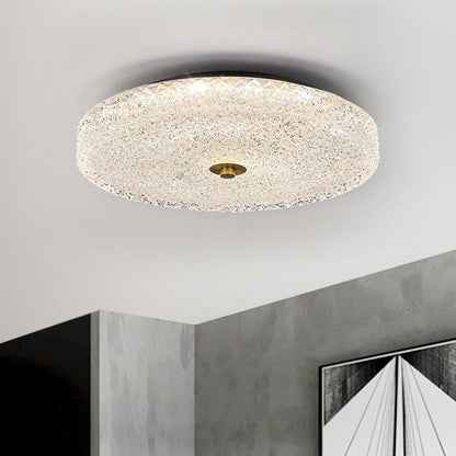 StarryGlaze | LED-Deckenleuchte – Funkelndes Glasdesign, rund, UL/CE