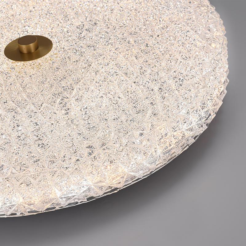 StarryGlaze | LED-Deckenleuchte – Funkelndes Glasdesign, rund, UL/CE