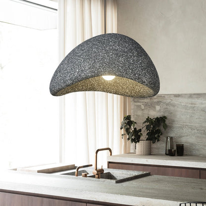 WabiFleck | Handgefertigte Pendelleuchte im japanischen Wabi-Sabi-Stil – Dimmbar